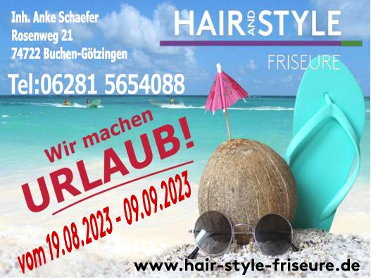 Urlaub-Hair&Style Friseure